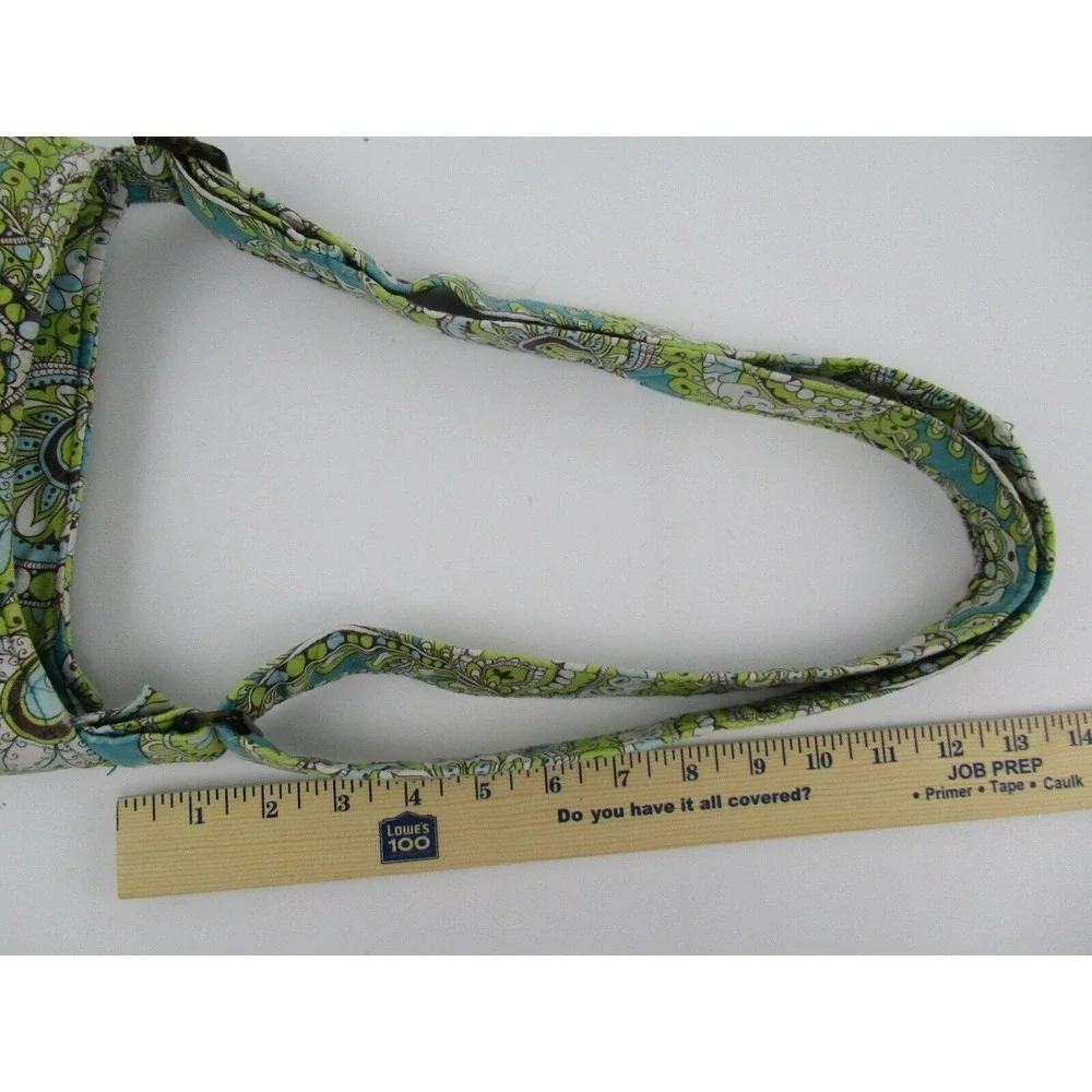 Vera Bradley Crossbody Bag Purse Peacock Green and Blue Floral Iconic Hipster‎
